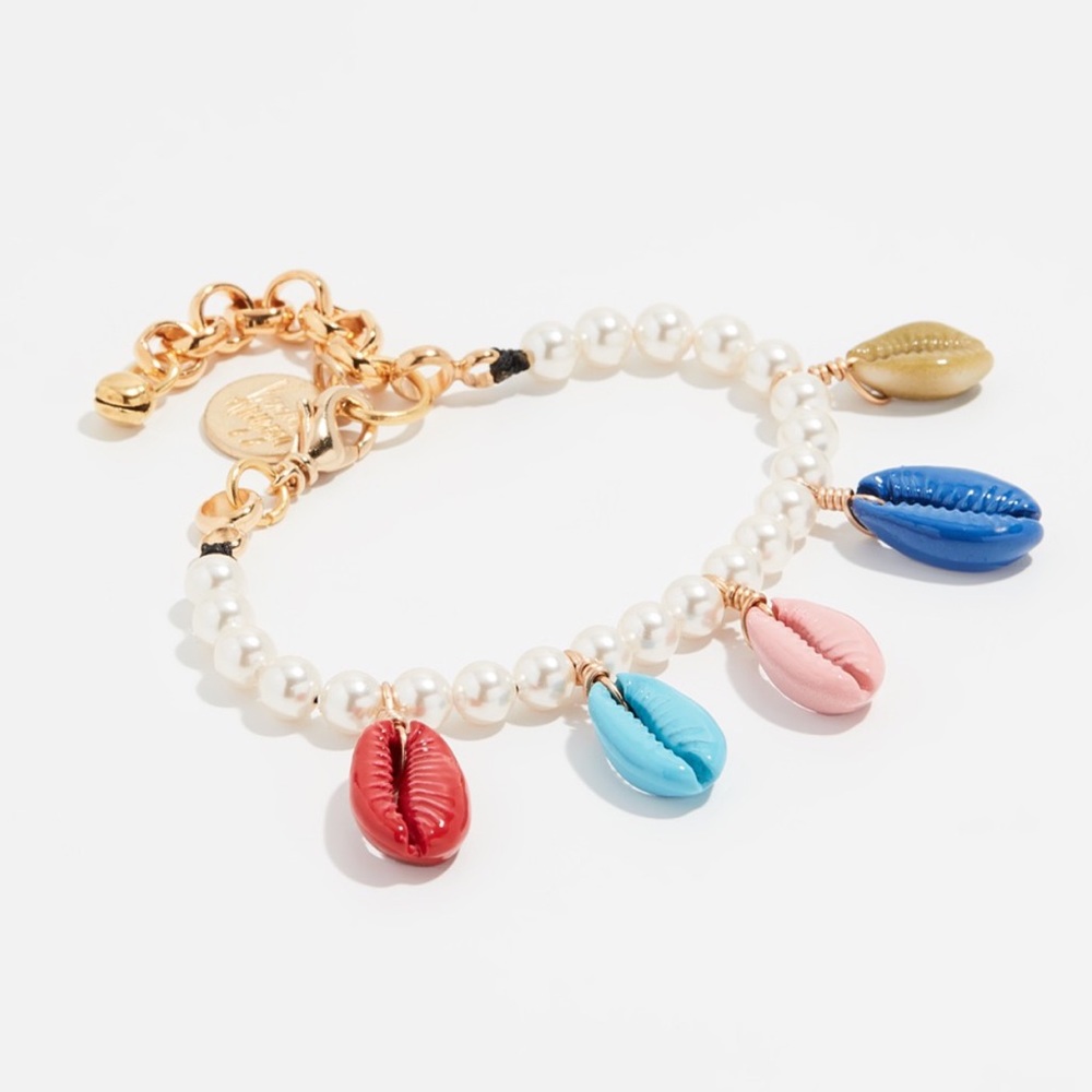 NEW! Venessa Arizaga Rainbow Shell Pearl Bracelet